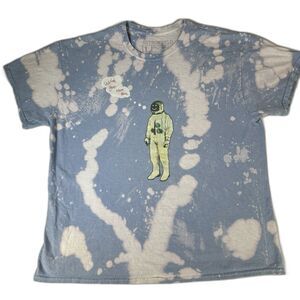 Astroworld Astronaut Tour Merch Tie-Dye Shirt Size Large Blue Travis Cactus Jack